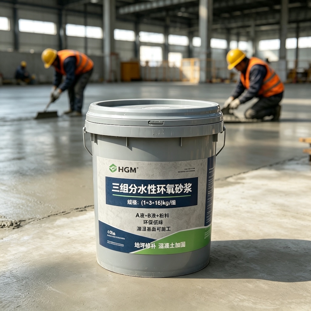 禄丰三组份水性环氧砂浆